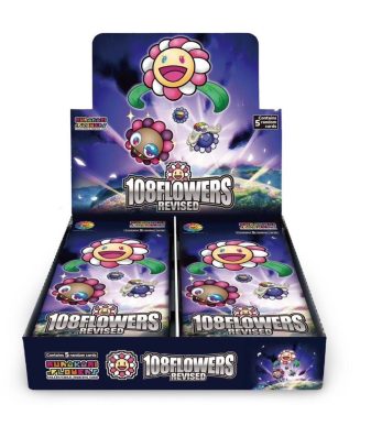 108 Flowers Murakami collectible toy set in vibrant packaging.