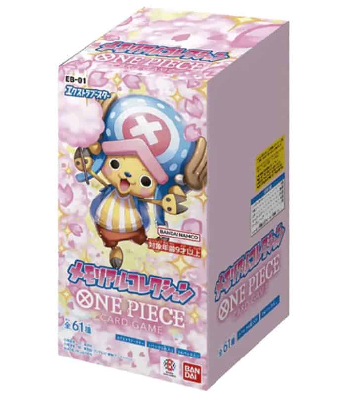 Memorial Collection Box (EB-01) - Japanese Edition Rare Inventory Japanese One Piece Card Game box for collectible card storage.