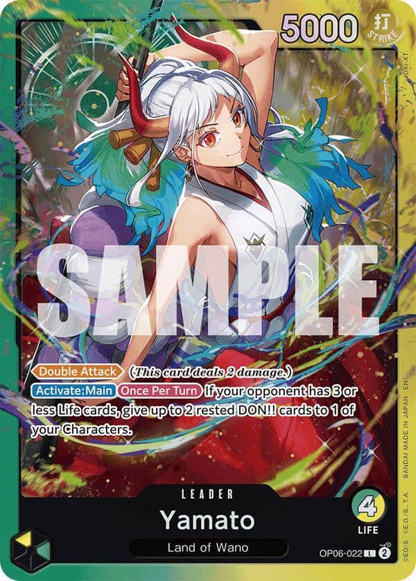 Yamato Land of Wano Japanese One Piece Card Game Yamato Land of Wano Japanese One Piece Card Game starter deck card.