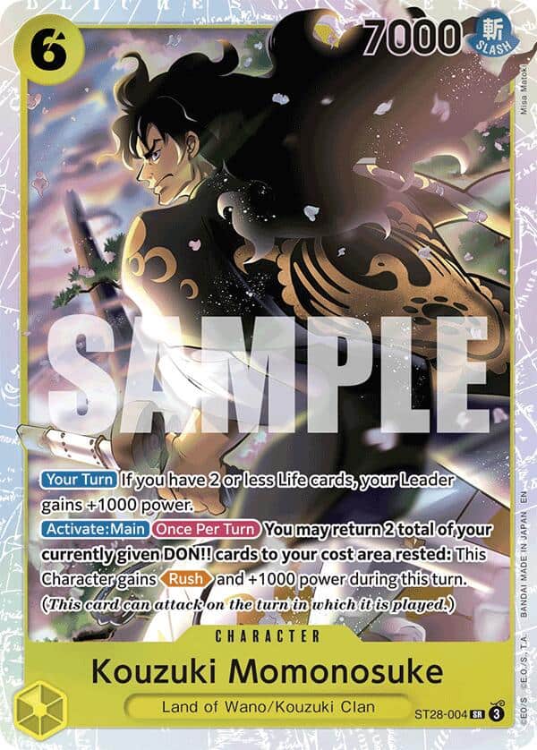 Yamato ST-28 Japanese One Piece Card Game Starter Deck Yamato ST-28 Japanese One Piece Card Game Starter Deck, featuring Kouzuki Momonosuke character.