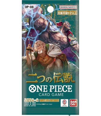 Legendary One Piece Card Game box featuring Two Legends (OP-08) Japanese Edition characters.