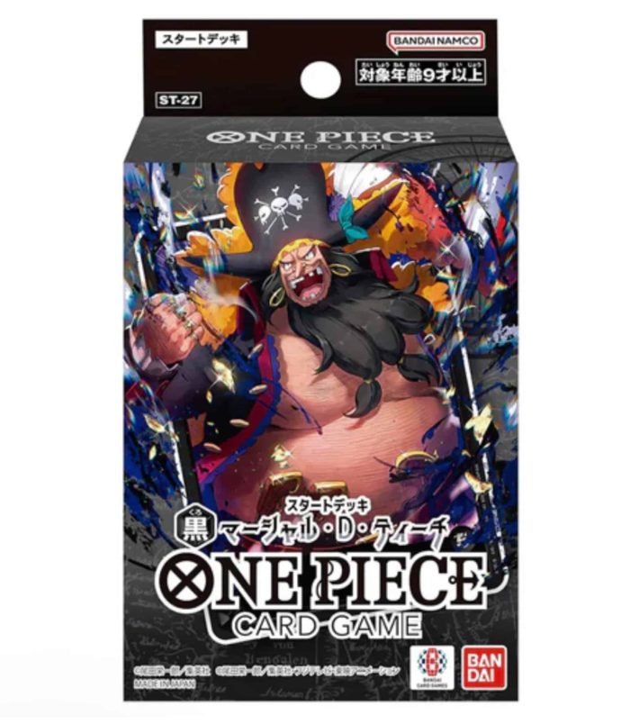 Rare Inventory - Japanese One Piece Card Game Starter Deck Japanese One Piece ST-27 starter deck featuring Marshall D. Teach from One Piece Card Game.