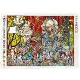 Colorful Takashi Murakami Isle of the Dead jigsaw puzzle with 900 pieces.