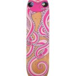 Octopus Eats Its Own Leg skateboard deck by Takashi Murakami for ComplexCon, featuring vibrant pink.