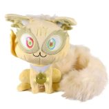 Cute Takashi Murakami Kakai Kiki plush doll with colorful eyes and fluffy tail.