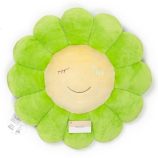 Colorful plush flower pillow inspired by Murakami's art, perfect for home decor or as a collectible.