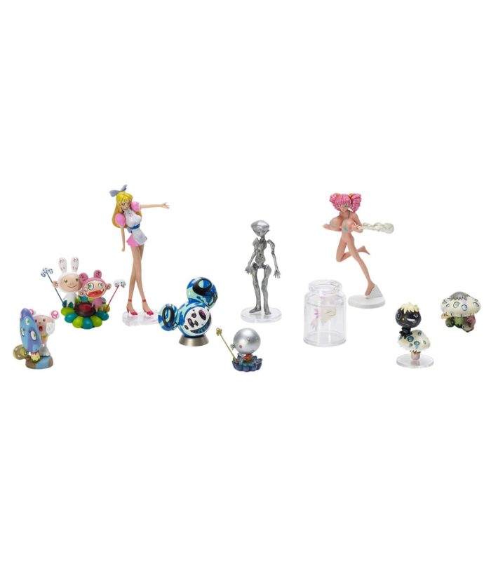 Collection of Kaiyodo Takara x Takashi Murakami Superflat Museum figures.