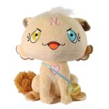 Cute Kakai Kiki plush doll inspired by Takashi Murakami's artwork.