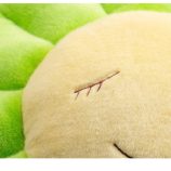 Green flower plush cushion by Takashi Murakami, soft and vibrant, perfect for collectors and plush t.