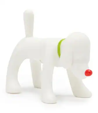 Cute Puppy Magnetic Card Holder by Yoshitomo Nara for desk decor and organization.