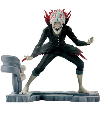Okarun Fig Life! figure of a character with a mask and black outfit, dynamic pose.