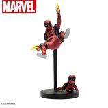 Deadpool and Wolverine Kidpool and Babypool collectible Marvel figures on display.