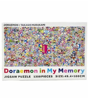 Doraemon and Takashi Murakami collaboration puzzle featuring colorful characters, 1350 pieces, perfe.