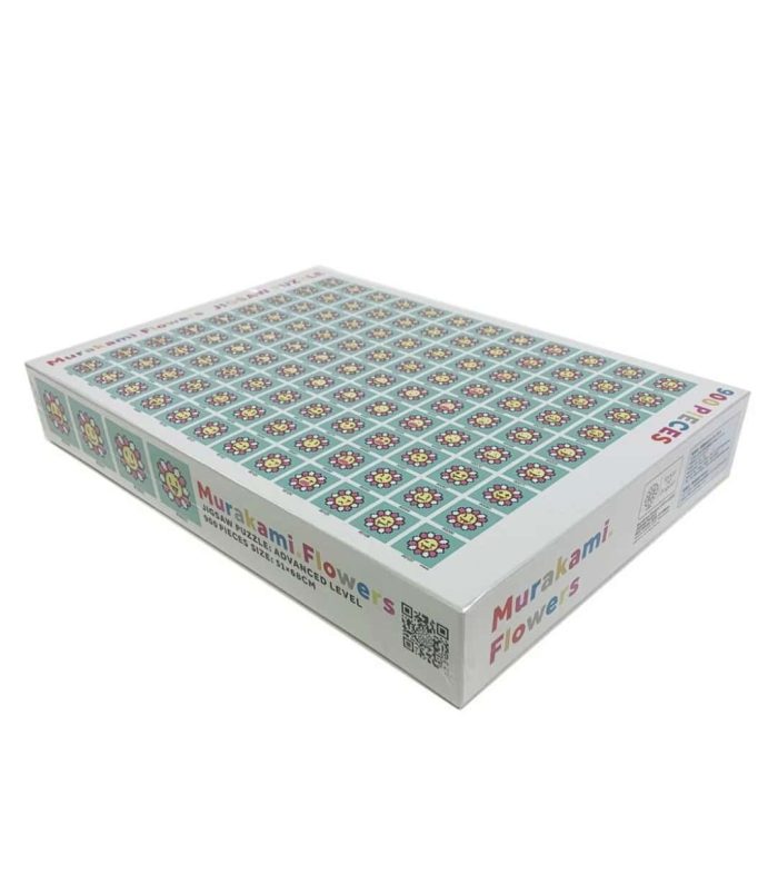 Flowers Murakami jigsaw puzzle with vibrant, colorful floral design by Takashi Murakami.