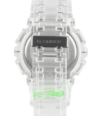 Transparent G-Shock GA-110FRG-7A watch collaboration with A$AP Ferg, limited edition design.