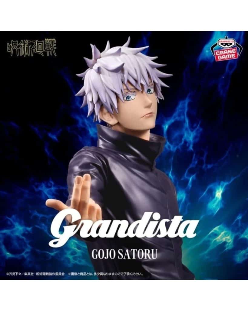 High-quality Gojo Satoru Grandista figure from Jujutsu Kaisen by Banpresto.