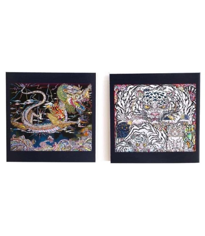Detailed illustration of Murakami's Mononoke artwork on Kyoto Square Memo Pad.