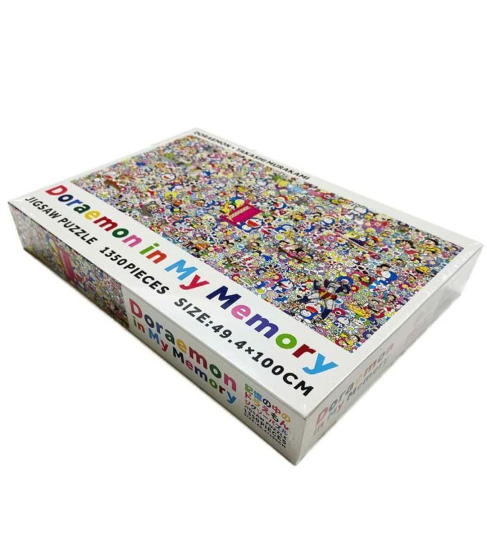 Takashi Murakami x Doraemon Puzzle Colorful Doraemon-themed jigsaw puzzle with 1350 pieces.