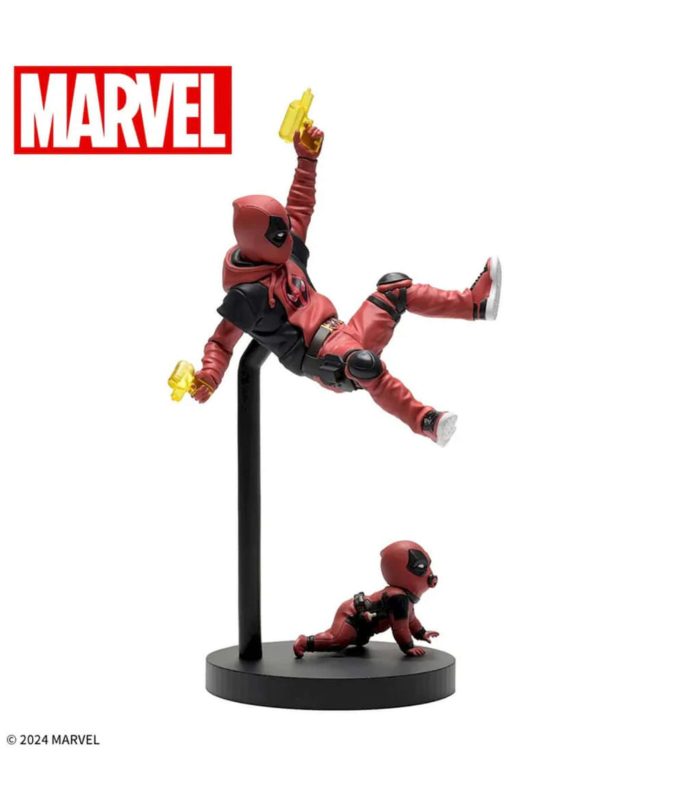Marvel Deadpool & Wolverine Kidpool Babypool action figures for collectors. High-quality Marvel stat.