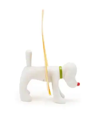 Cute puppy-shaped magnetic card holder by Yoshitomo Nara, perfect for desk organization.