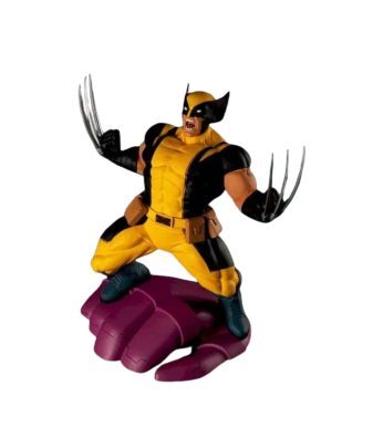 High-quality Wolverine Marvel action figure with claws, detailed design, and dynamic pose. Perfect f.