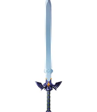 Authentic Master Sword prop replica from The Legend of Zelda series, perfect for collectors and fans.