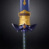 Epic fantasy sword with blue and gold details, perfect for collectors and gaming enthusiasts.