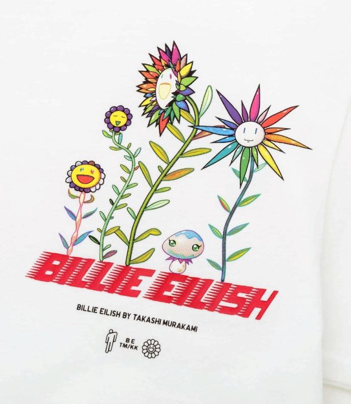 Colorful floral illustration inspired by Billie Eilish by Takashi Murakami, featuring vibrant, whimsical flowers with smiling faces and playful design elements. Colorful floral illustration inspired by Billie Eilish by Takashi Murakami, featuring vibrant, whimsical flowers with smiling faces and playful design elements.