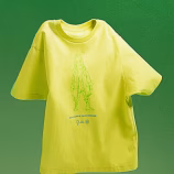 Billie Eilish x Takashi Murakami Outline Character UT T-Shirt (Neon Yellow)