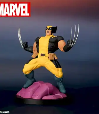 Highly detailed Wolverine figure with claws, perfect for collectors.