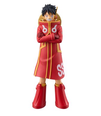 Egghead Luffy DXF figure from One Piece, featuring detailed design and vibrant colors.