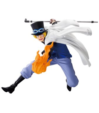 Sabo action figure from One Piece, featuring detailed design and dynamic pose, perfect for collector.