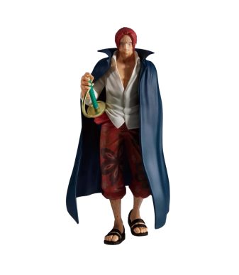 Shanks One Piece figure by Banpresto, detailed collectible toy.