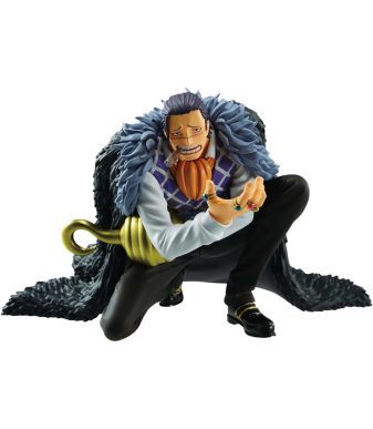 Crocodile figure from One Piece Battle Record Collection by Banpresto, detailed anime collectible.