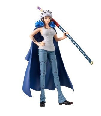 Trafalgar Law figure from One Piece, DXF Grandline Series, Banpresto collectible.