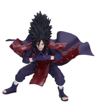 Uchiha Madara Vibration Stars figure from Naruto Shippuden by Banpresto, detailed collectible toy.