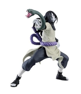 Orochimaru Vibration Stars figure from Naruto Shippuden by Banpresto, detailed collectible toy.