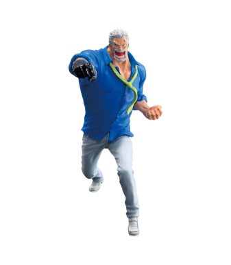 Garp action figure from One Piece, part of the Battle Record collection, perfect for collectors and.