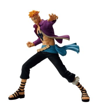 Marco Battle Record Collection Figure One Piece by Banpresto, featuring dynamic pose and detailed de.
