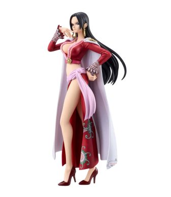 Boa Hancock figure from One Piece, Grandline Series, Banpresto collectible.
