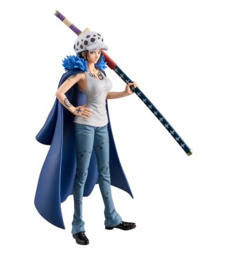 High-quality Trafalgar Law figure from One Piece, featuring detailed design and accessories.
