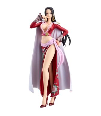 Highly detailed Boa Hancock DXF figure from One Piece series, Banpresto collectible.