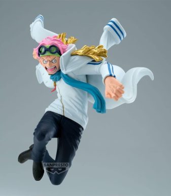 Koby Battle collectible figure from One Piece by Banpresto, featuring vibrant colors and detailed de.
