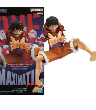 Maximitic Monkey D. Luffy II action figure from One Piece, detailed and collectible for fans.
