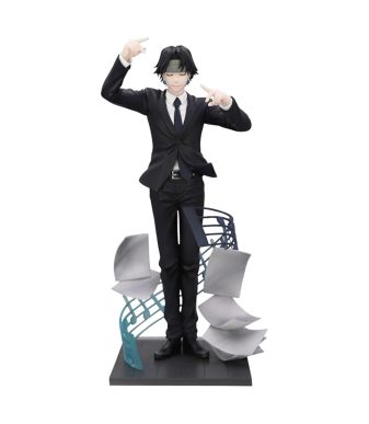 Chrollo Lucilfer Hunter x Hunter collectible figure by FuRyu, detailed anime character model.