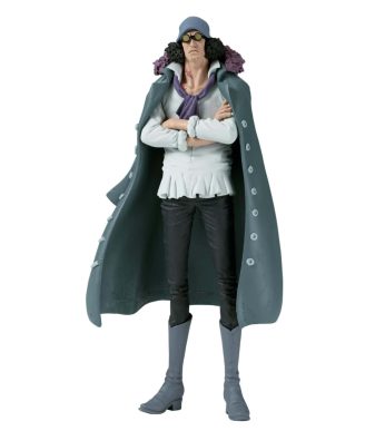 Kuzan (Aokiji) figure from One Piece by Banpresto, showcasing his iconic pose and detailed design.