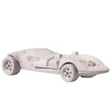 Vintage Hot Wheels race car toy with pink accents, collectible die-cast model.