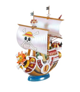 Detailed Thousand Sunny ship model from One Piece, perfect for collectors.