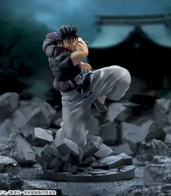 Toji Fushiguro action figure from Jujutsu Kaisen, detailed design, dynamic pose, collectible anime f.