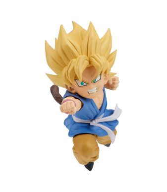 Goku Super Saiyan action figure from Dragon Ball GT with dynamic pose and vibrant colors.